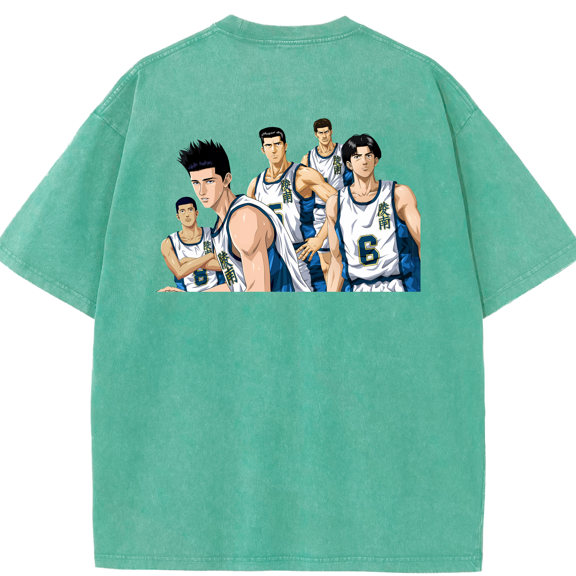 （画像用） SLAM DUNK／スラムダンク 綿100% ヴィンテージ風 半袖Tシャツ（背面プリント）